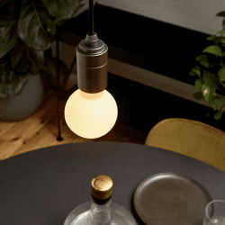 Image showing the Sphere Medium sphere LED G75 bulb, L10 x W8cm, Clear product.