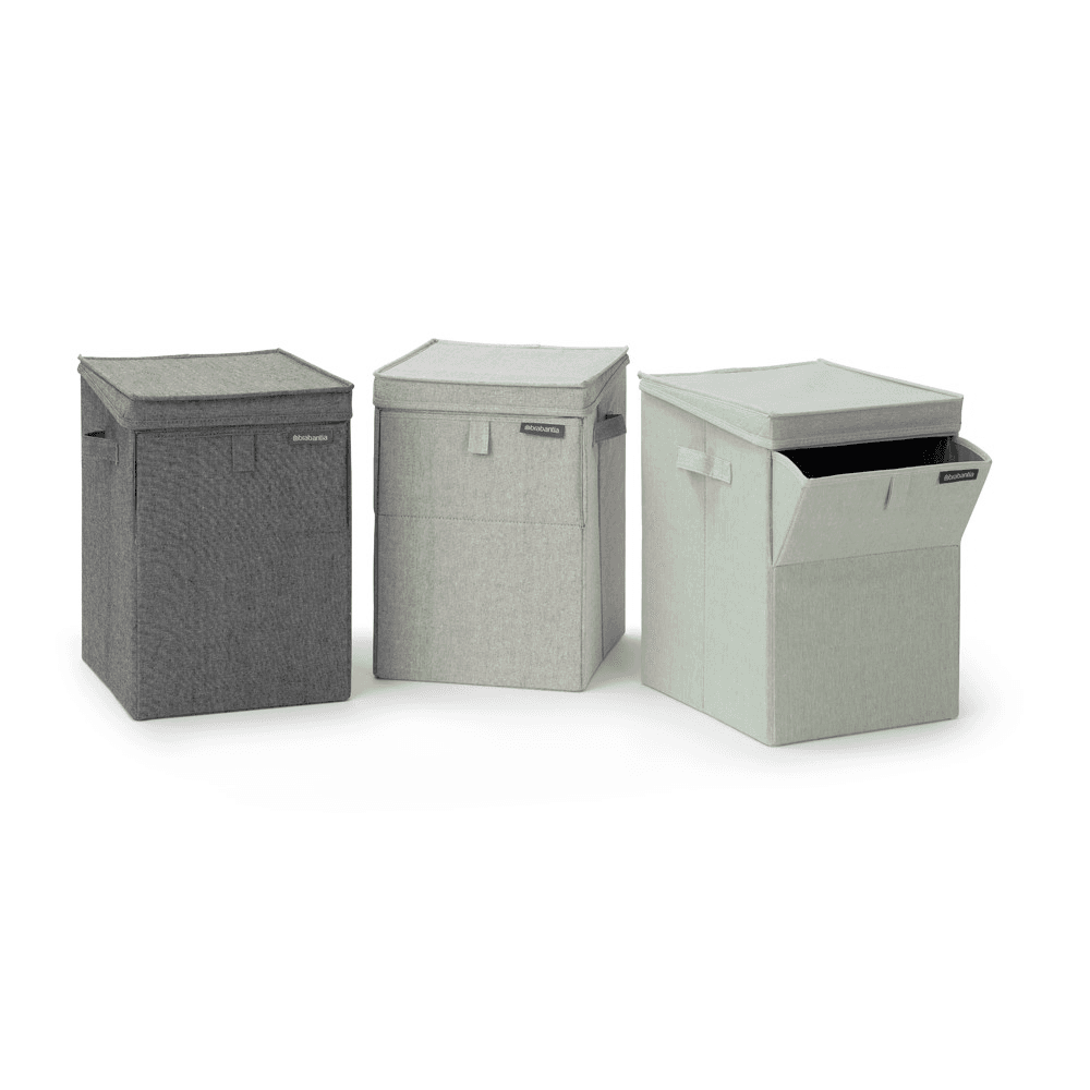 Stackable laundry box, 35 litre, Green