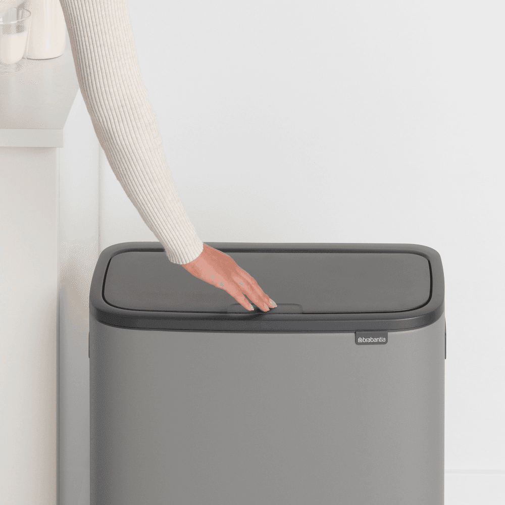 Bo Touch bin, 30 litre, Mineral Concrete Grey