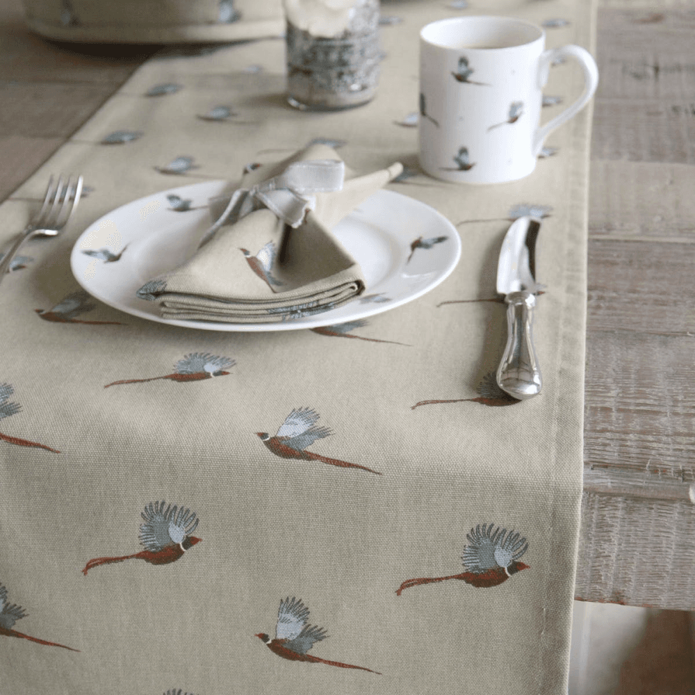 Pheasant Table runner, 35 x L280cm
