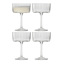 Image showing the Gio Line Set of 4 Champagne/Cocktail Glasses, 230ml, Clear product.