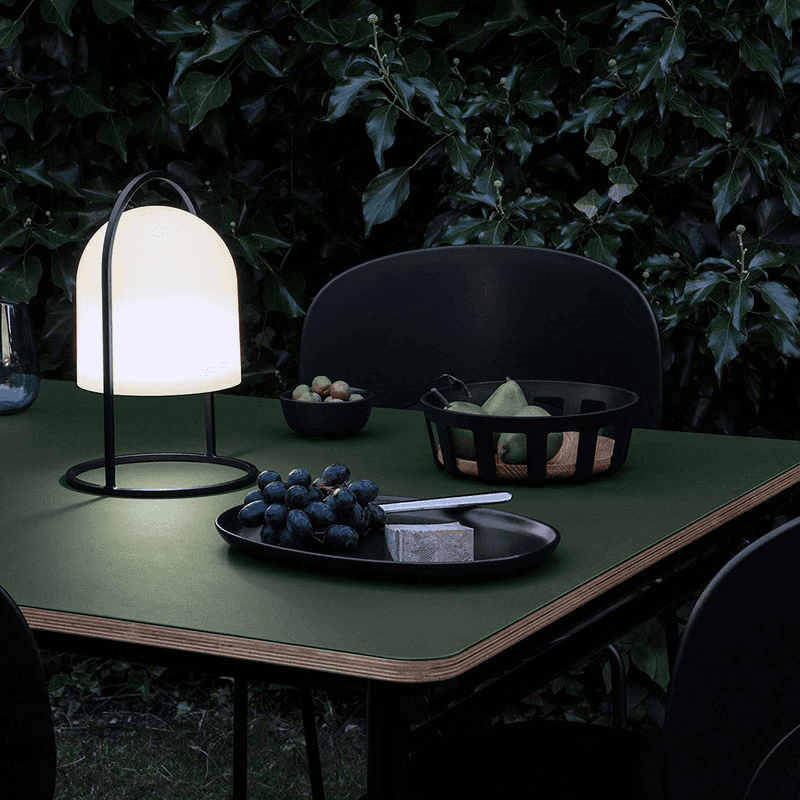 Solo Solar Lantern, H30cm, Black/Clear