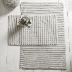 Image showing the Hydrocotton Bath mat, 70 x 110cm, Pearl grey product.