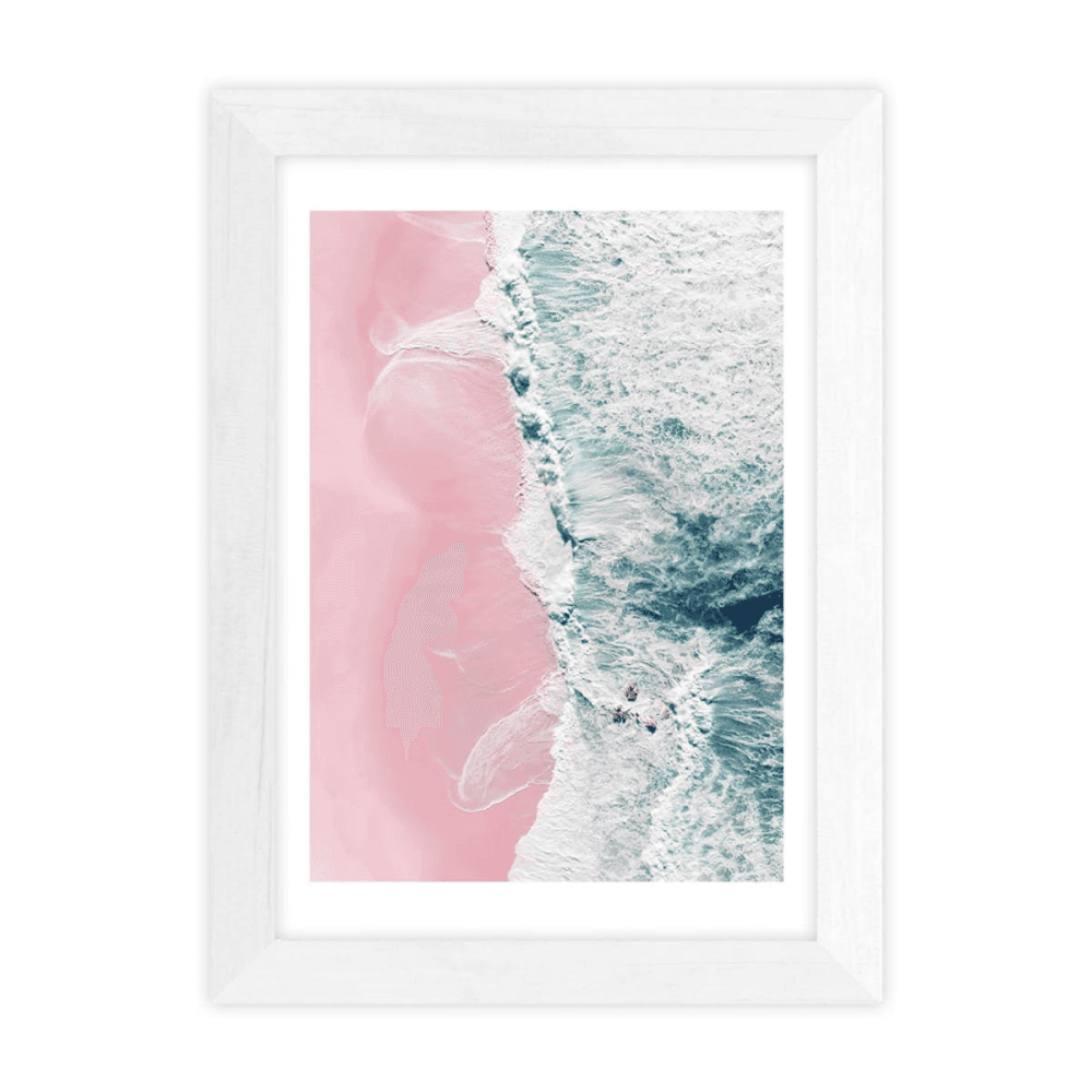 Ingrid Beddoes, Sea of love II Framed Art Print, White