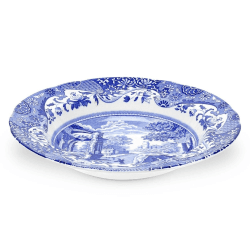 Image showing the Blue Italian Set of 4 soup plates, 23cm product.