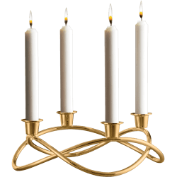 Image showing the Season Candleholder, Gold Plated product.