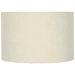 Image showing the Double Lined Linen Drum Shade - 30cm; Vanilla product.