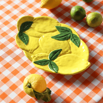 Image showing the Lemon Side Plate, D28cm, Yellow product.
