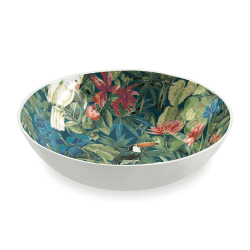 Image showing the Lush Jungle Melamine bowl, 23cm, Green product.