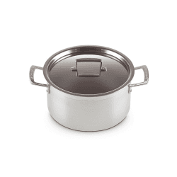 Image showing the Classic 3-ply Deep Casserole, 24cm, Stainless Steel product.