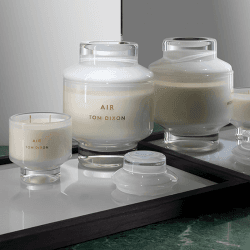 Image showing the Elements Air Large candle, 24 x 16 x 16cm, White product.