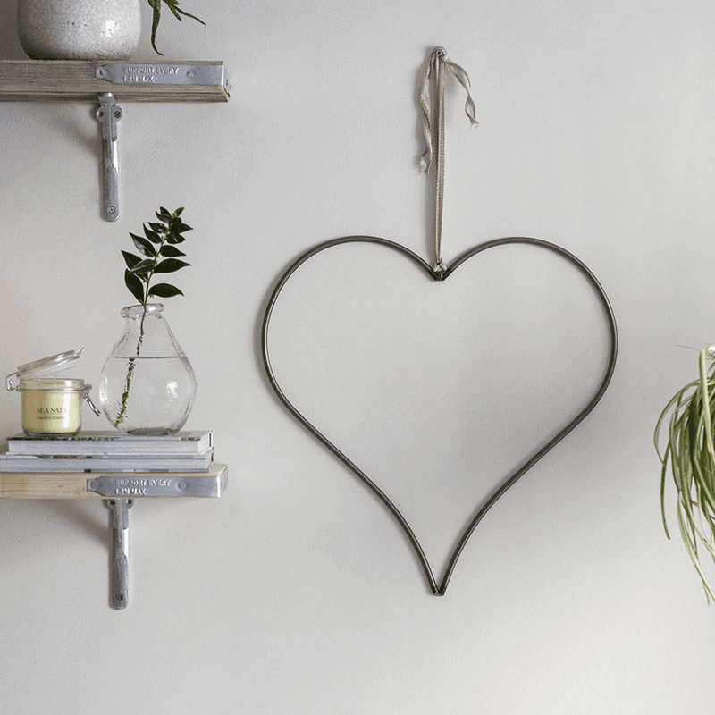 Farringdon Heart Wall Display, Grey