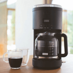 Image showing the Bistro Glass Mug, 350ml, Clear product.