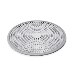 Image showing the Stainless steel shower stall drain protector, Silver product.