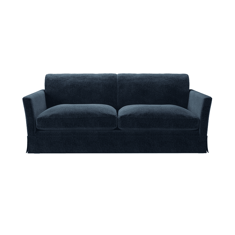Otto Three Seater Sofa Bed, Portland Blue