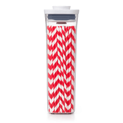 Image showing the POP Small square medium container, 1.6L, clear product.
