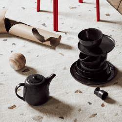 Image showing the Nordic Coal Milk Jug, H9cm, Black product.