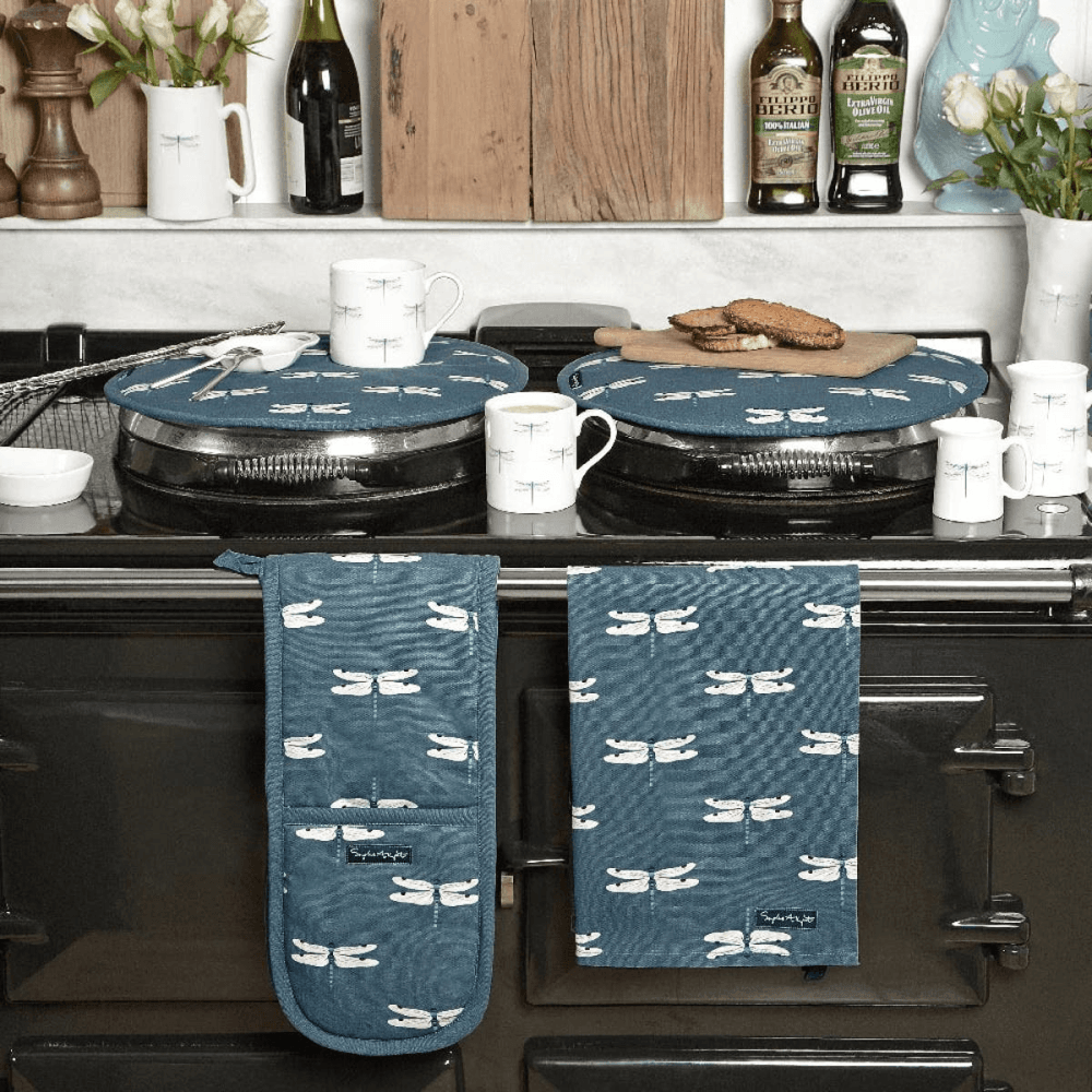 Dragonfly Double oven glove, 18 x 84cm