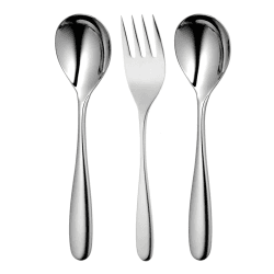 Image showing the Stanton Bright 3 piece serving set, Stainless Steel product.