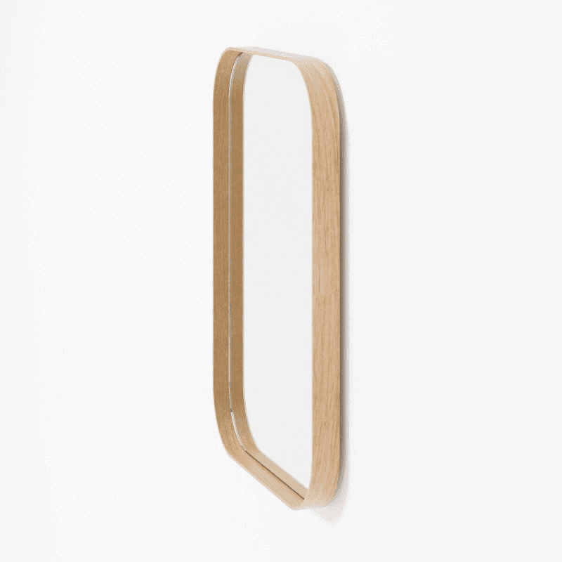Outlook 55 Rectangular Wall Mirror, Oak