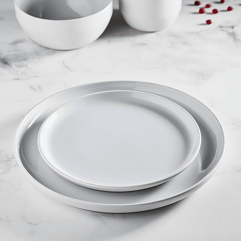 Oslo 16 Piece Dinnerware Set, Grey