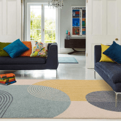 Image showing the Muse Retro Rug, L120 x W170cm product.