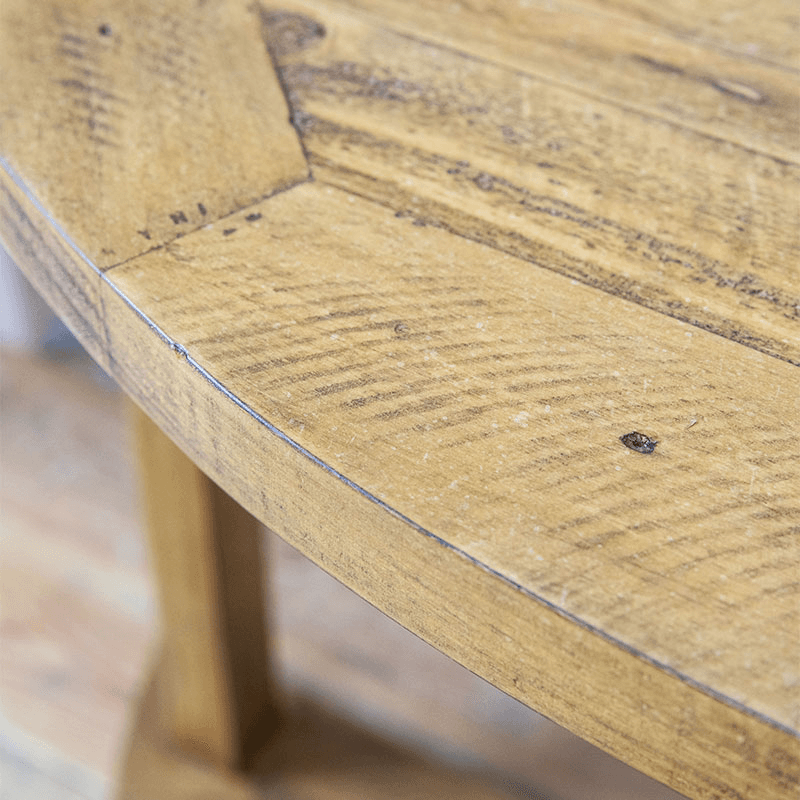 Oxhill Curved Console Table, Natural