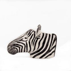 Image showing the Zebra Egg Cup, H8.5cm, Black & White product.