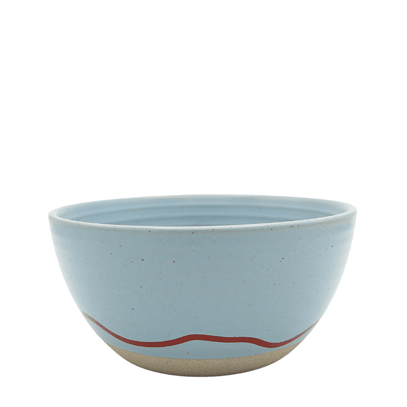 Studio Bowl, D14cm, Clear Sky & Red