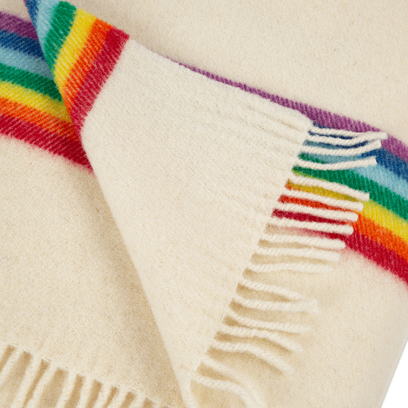 Lana Arco Wool Blanket, 180 x 140cm, Multi-colour