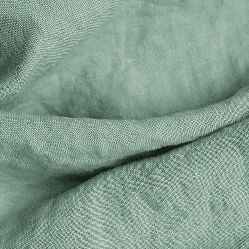 Cotton Linen Mix Pillowcases, Standard, Sage Green