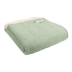 Image showing the Fishbone Throw, 150 x 183cm, Seagreen product.