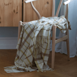Image showing the Tweed Throw, H130 x W190cm, Light Yellow product.