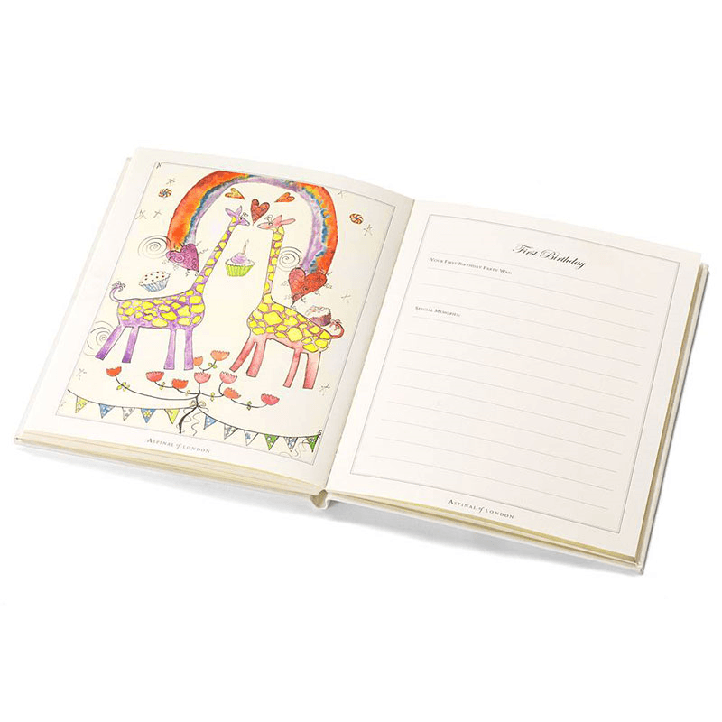 Deluxe Baby Record Book, H26.5 x W21.5cm, Ivory