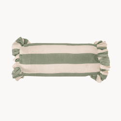 Image showing the Stripe Bolster Cushion Cover, 50 x 20cm, Sea Green product.