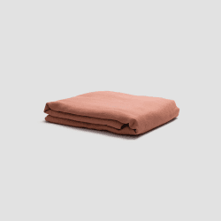 Image showing the Linen Flat Sheet, Double, Warm Clay product.