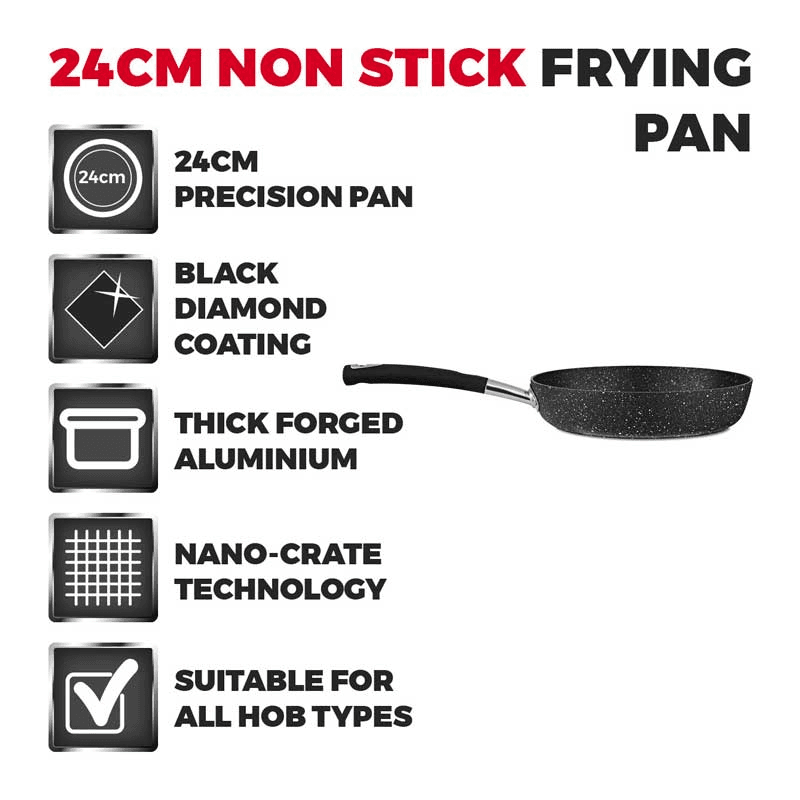 Precision Frying Pan, 24cm, Black