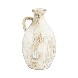 Image showing the Anjuna Reactive Glaze Decorative Jug, H29cm, White product.