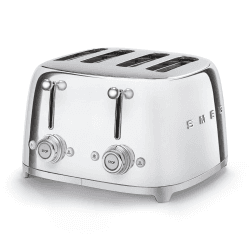 Image showing the 50's Retro 4 slice toaster - 4 slot, chrome product.