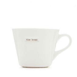 Image showing the The Boss' Mug, 350ml, White product.