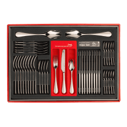 Image showing the Baguette 42 piece cutlery set, mirror finish product.