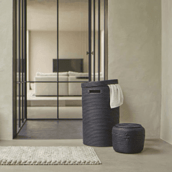 Image showing the Cino Storage Basket, 33.5cm, Black product.