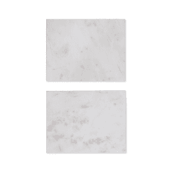 Image showing the Marble Set of 2 Placemats, 20 x 26cm, White product.