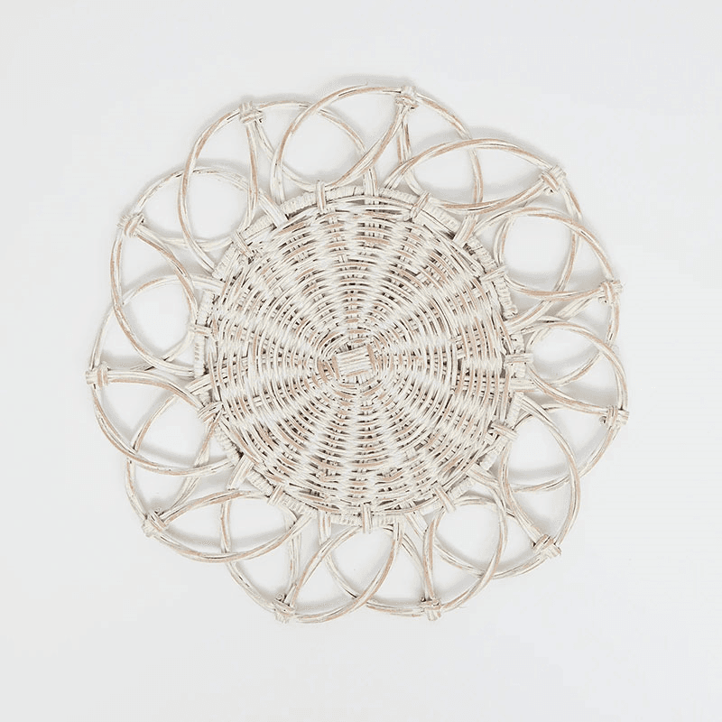 Portofino Set of 4 Placemats, D32cm, White