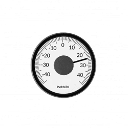 Image showing the Outdoor Window Thermometer, Black/White product.