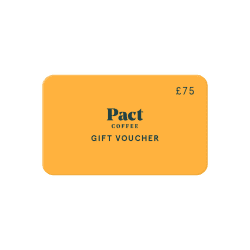 Image showing the £75 Pact Coffee Gift Voucher product.