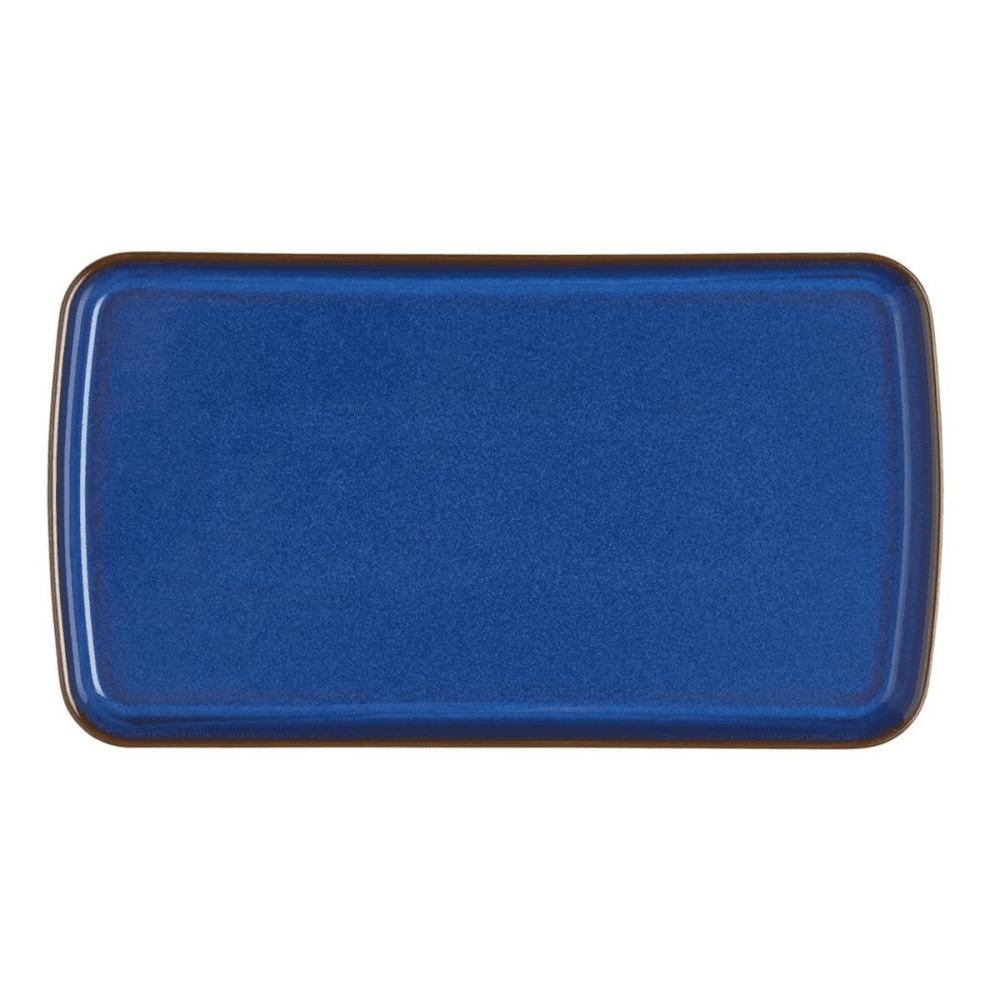 Imperial Blue Rectangular plate, 24 x 14.5cm