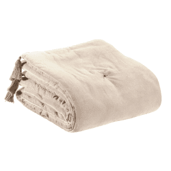 Image showing the Elise Bed Runner Pompons, 80 x 180cm, Grege product.
