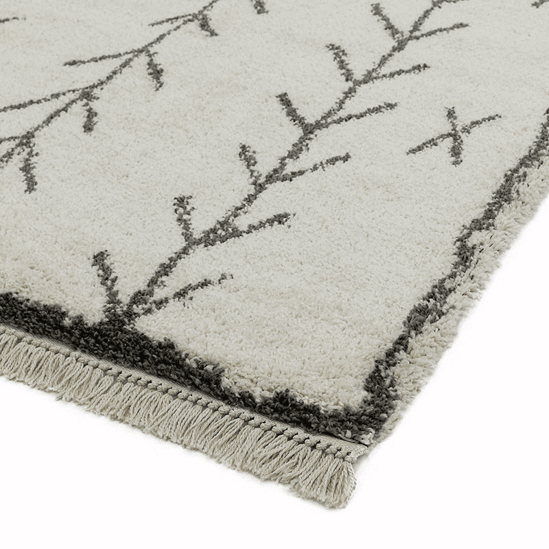 Rocco berber style rug, 120 x 170cm, Grey & Cream