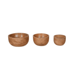 Image showing the Midford Set of 3 Bowls, Mango Wood product.